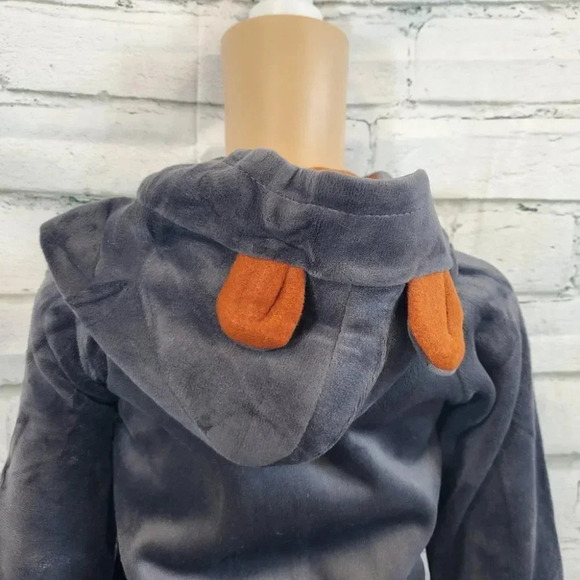 3T Toddler Grey Teddy Bear 2 piece Hoodie and Pants Velvet Outfit Set - Picture 13 of 14